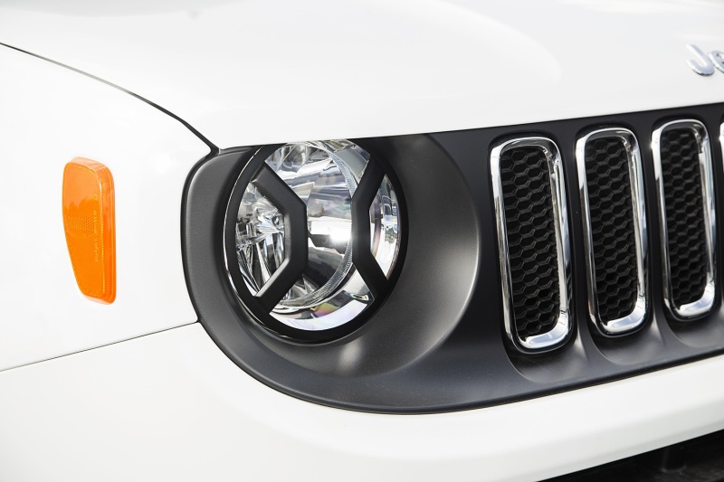 Jeep Renegade BU Headlight Euro Guards - Rugged Ridge - Black Textured - `15-`21
